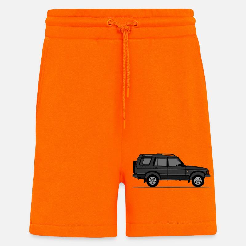 Découverte 2 Noir - Short bio décontracté fabriqué en UE - SUNSET ORANGE