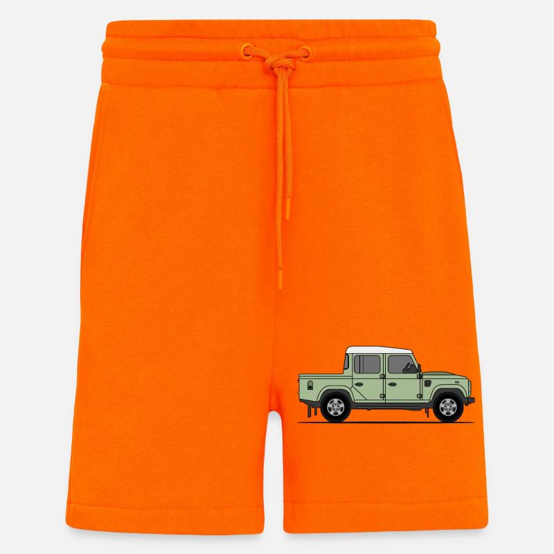 Defender Double Cab - Short bio décontracté fabriqué en UE - SUNSET ORANGE