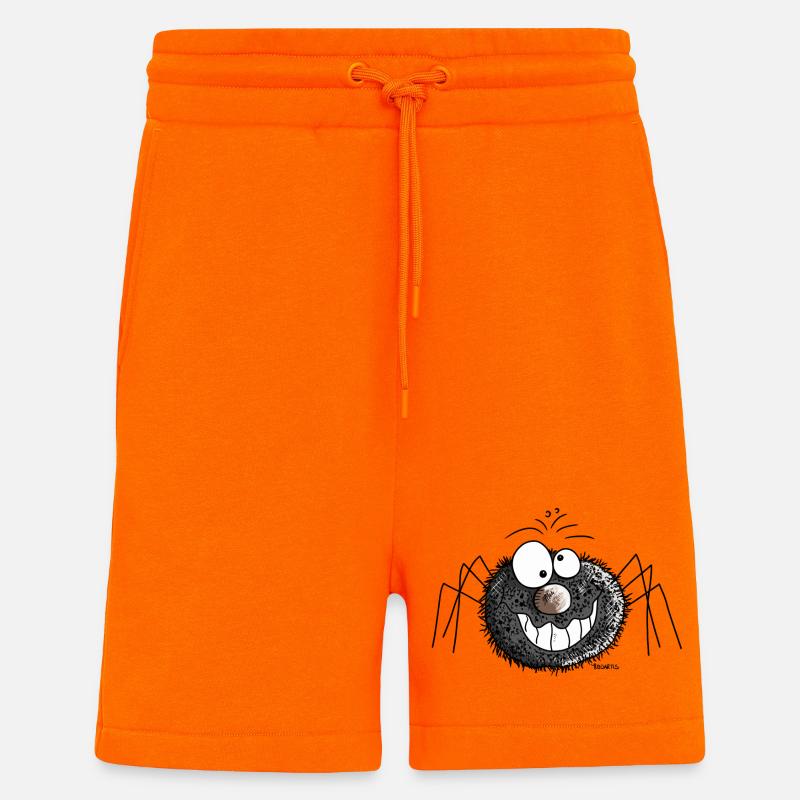 Arachnida - Short bio décontracté fabriqué en UE - SUNSET ORANGE