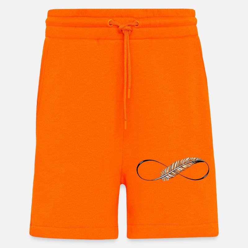 Cute Lines Infinity Spring - Shorts - made by SPREAD - SUNSET ORANGE