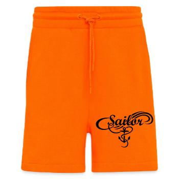 Sailor Anker Waves Segler Segel Segeln - Shorts - made by SPREAD - SUNSET ORANGE - Vorne