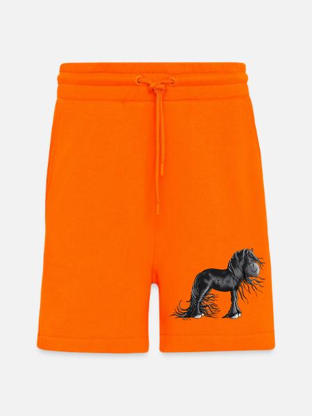 Sweet Friesian Horse - Shorts - made by SPREAD - SUNSET ORANGE