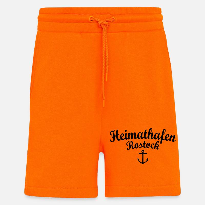 Heimathafen Rostock - Shorts - made by SPREAD - SUNSET ORANGE