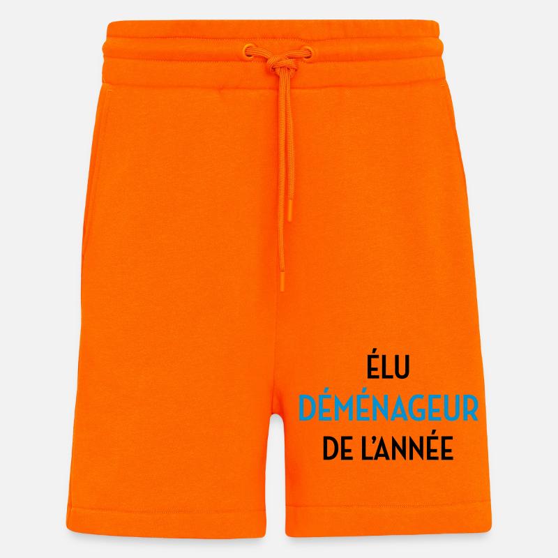 frachtführer / möbelpacker / mover / bewegen - Shorts - made by SPREAD - SUNSET ORANGE