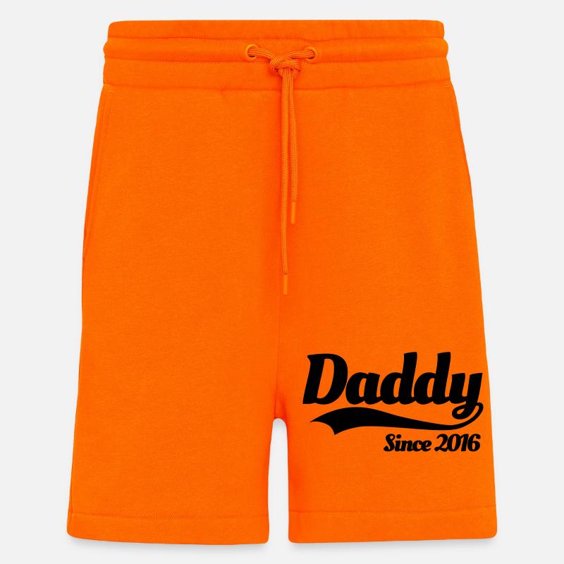 Daddy since 2016 - Shorts - made by SPREAD - SUNSET ORANGE