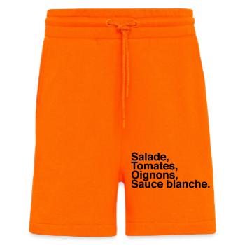 Salade Tomate Oignons Sauce blanche - Short bio décontracté fabriqué en UE - SUNSET ORANGE - Devant