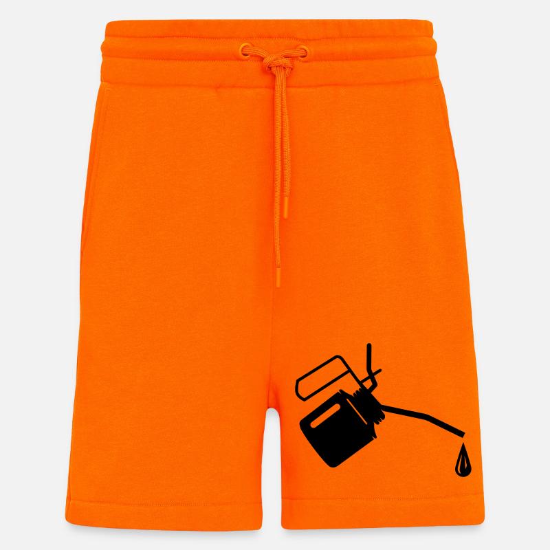 Ölkännchen mit einem Tropfen Öl - Shorts - made by SPREAD - SUNSET ORANGE
