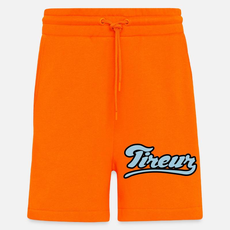 Tireur pétanque flex - Short bio décontracté fabriqué en UE - SUNSET ORANGE