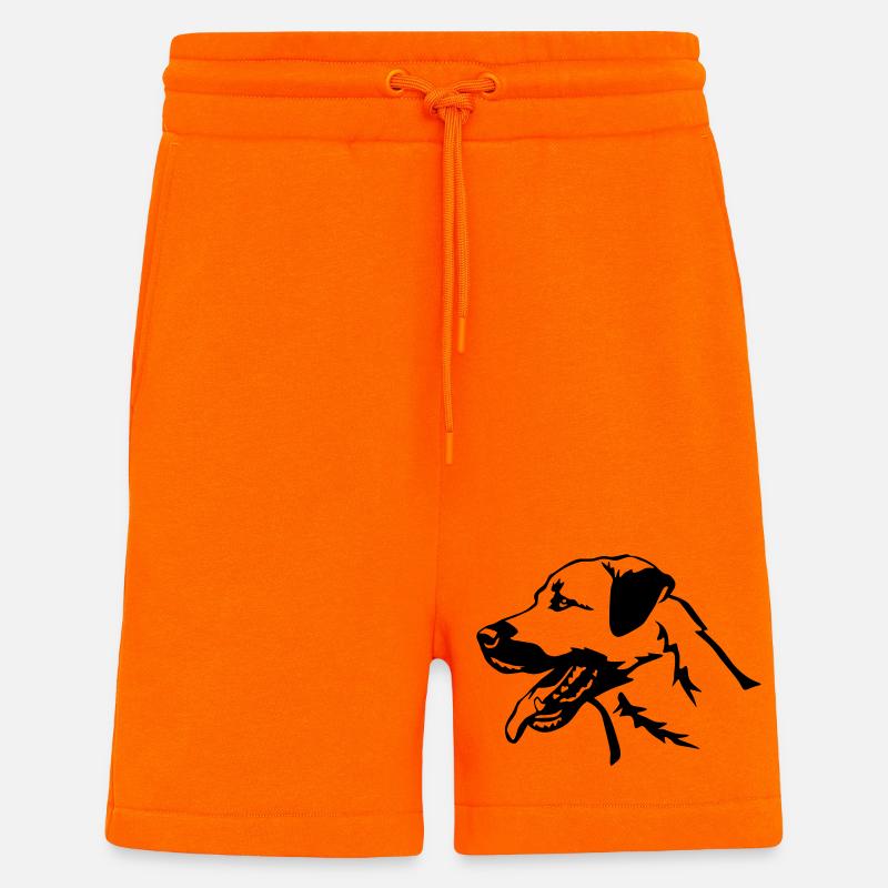 Kangal head - Shorts - made by SPREAD - SUNSET ORANGE