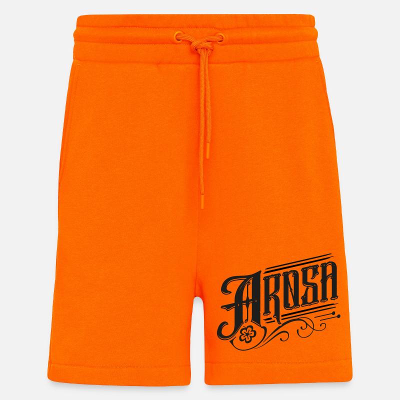 Arosa - Short bio décontracté fabriqué en UE - SUNSET ORANGE