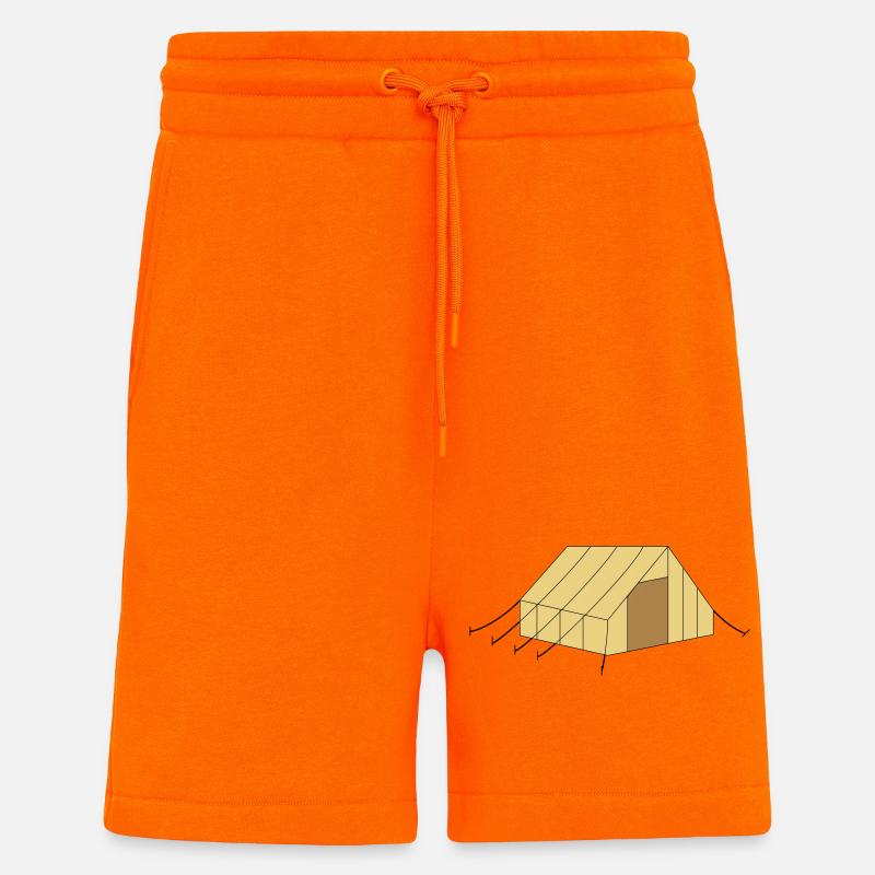tent - Shorts - made by SPREAD - SUNSET ORANGE