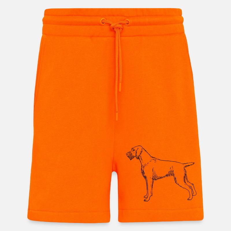 Deutsch Drahthaar - Shorts - made by SPREAD - SUNSET ORANGE