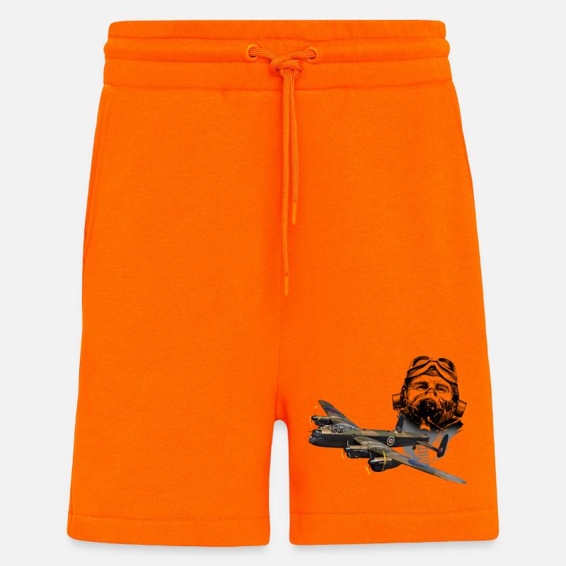 Pilot Lankaster - Short bio décontracté fabriqué en UE - SUNSET ORANGE