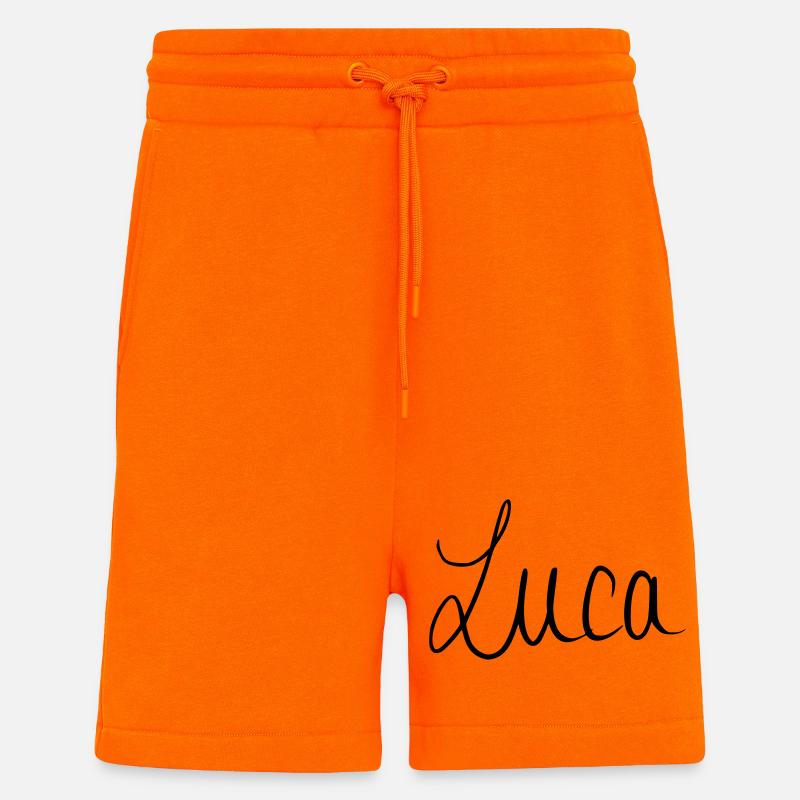 Luca - Short bio décontracté fabriqué en UE - SUNSET ORANGE