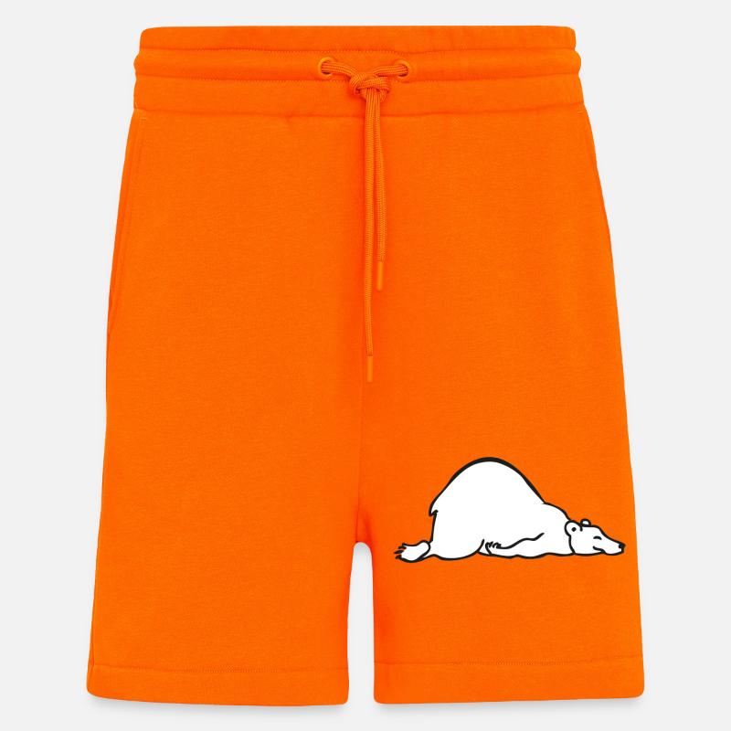 Sleeping bear | Schlafender Bär - Shorts - made by SPREAD - SUNSET ORANGE