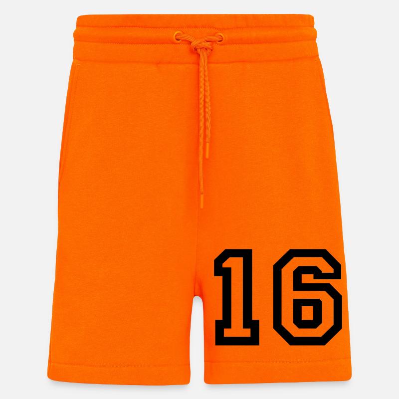 16 - Short bio décontracté fabriqué en UE - SUNSET ORANGE
