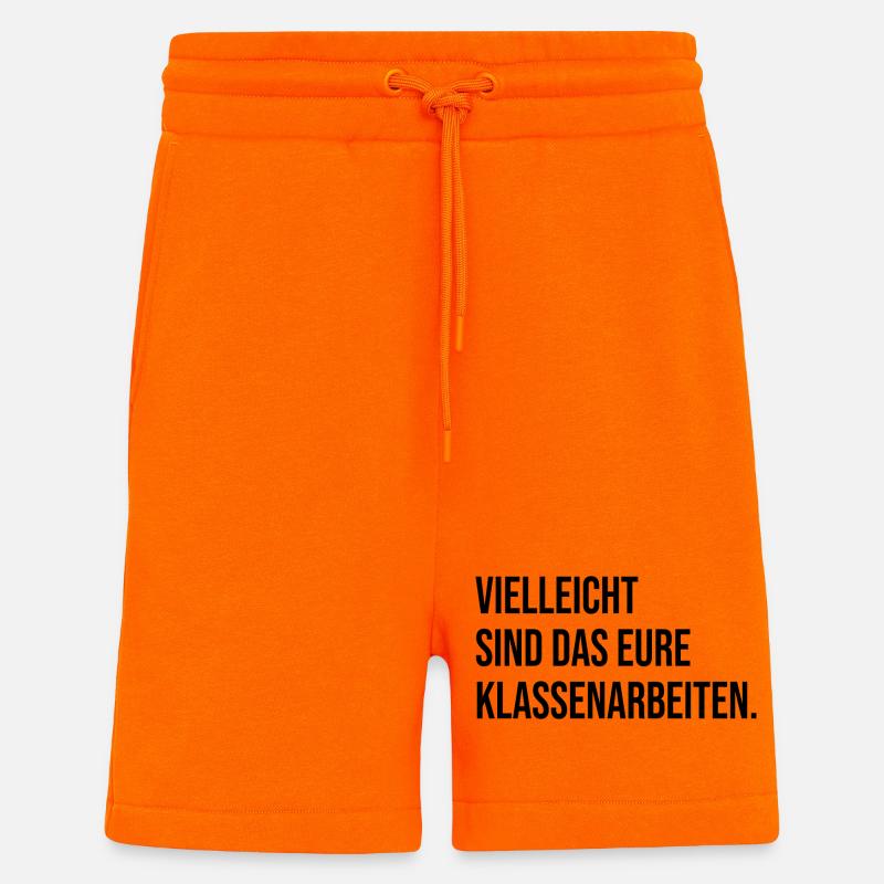 Vielleicht sind das eure Klassenarbeiten - Shorts - made by SPREAD - SUNSET ORANGE