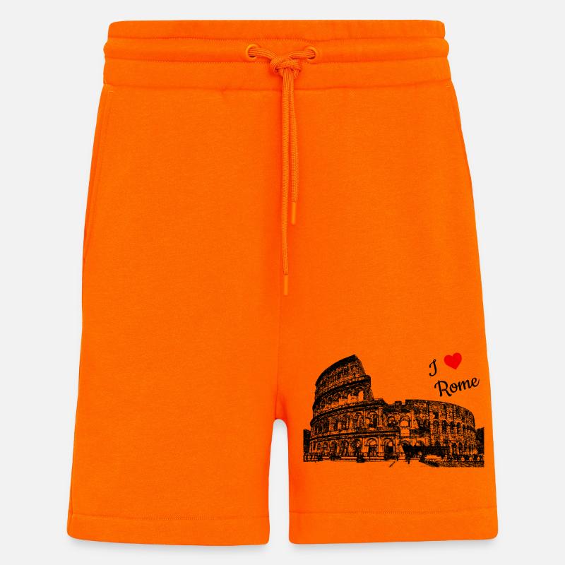 Rom Ich liebe dich - Shorts - made by SPREAD - SUNSET ORANGE