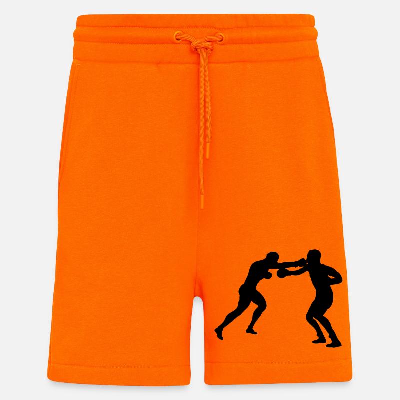 Combat de boxe - Short bio décontracté fabriqué en UE - SUNSET ORANGE