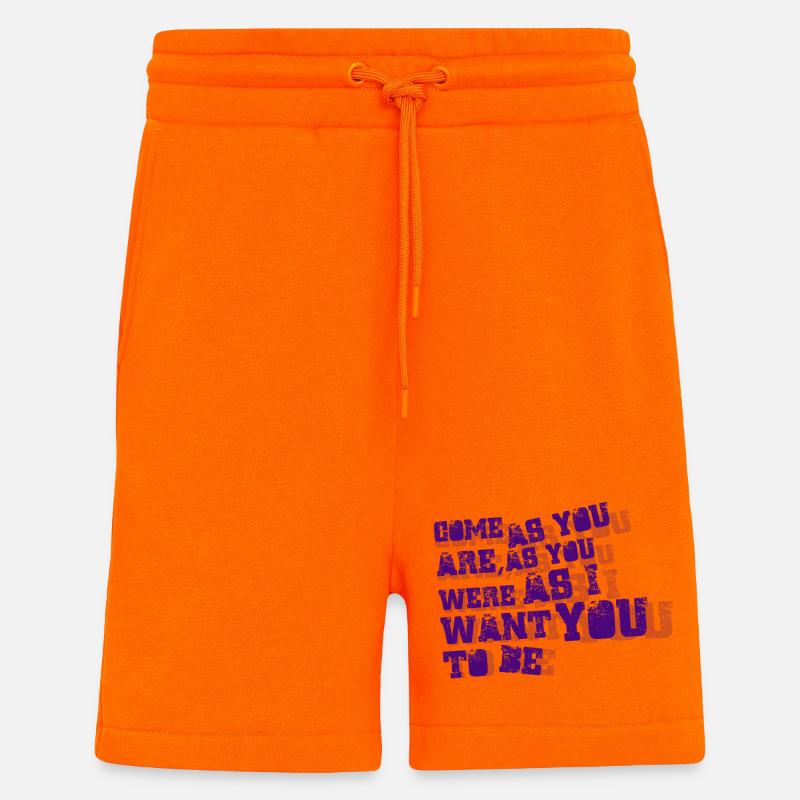 Nirvana - Venez comme vous êtes - Short bio décontracté fabriqué en UE - SUNSET ORANGE