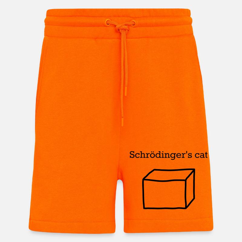 Schrödingers Katze – Lustiges Quantenphysik Nerd - Shorts - made by SPREAD - SUNSET ORANGE