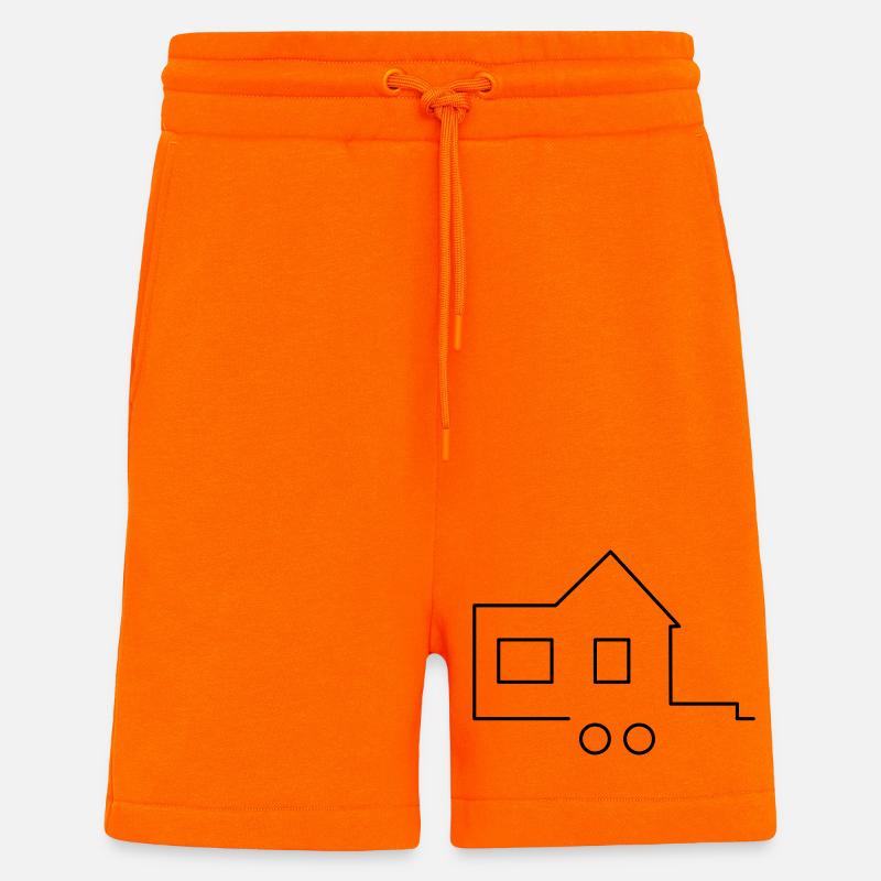 Tiny house - Shorts - made by SPREAD - SUNSET ORANGE