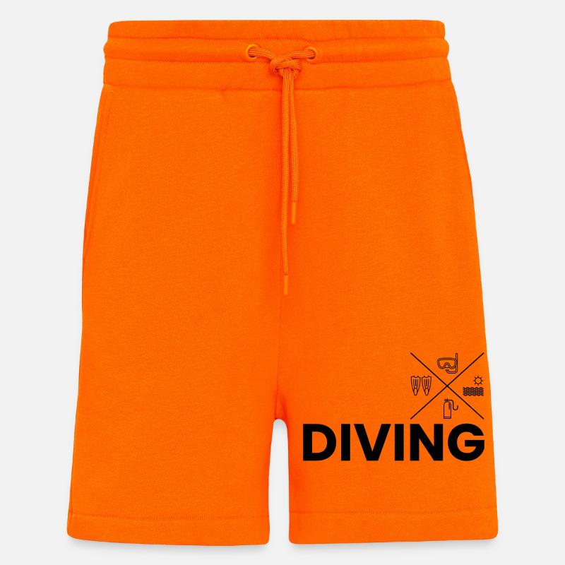 Diving - Shorts - made by SPREAD - SUNSET ORANGE
