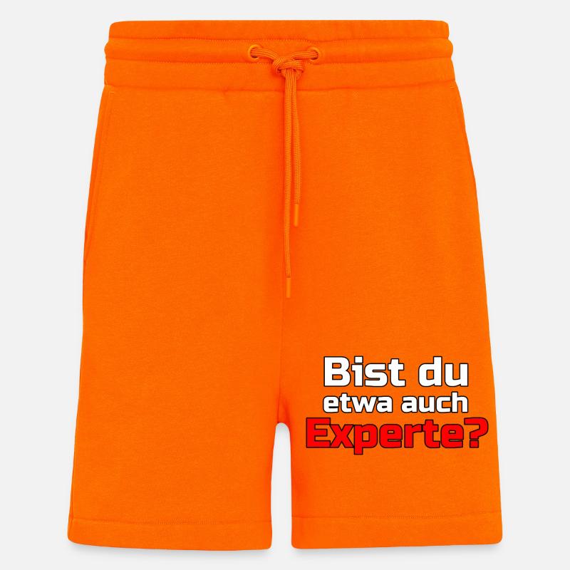 Experte Profi Arbeit Virus Sprüche - Shorts - made by SPREAD - SUNSET ORANGE