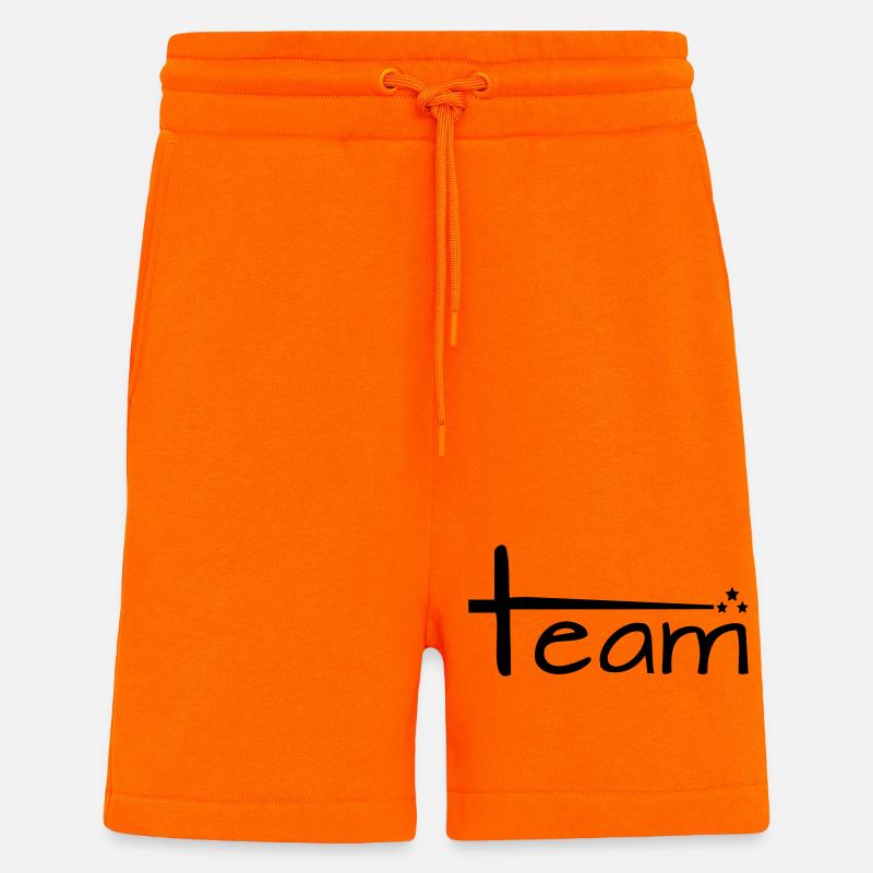 Team Style with Stars - Shorts - made by SPREAD - SUNSET ORANGE