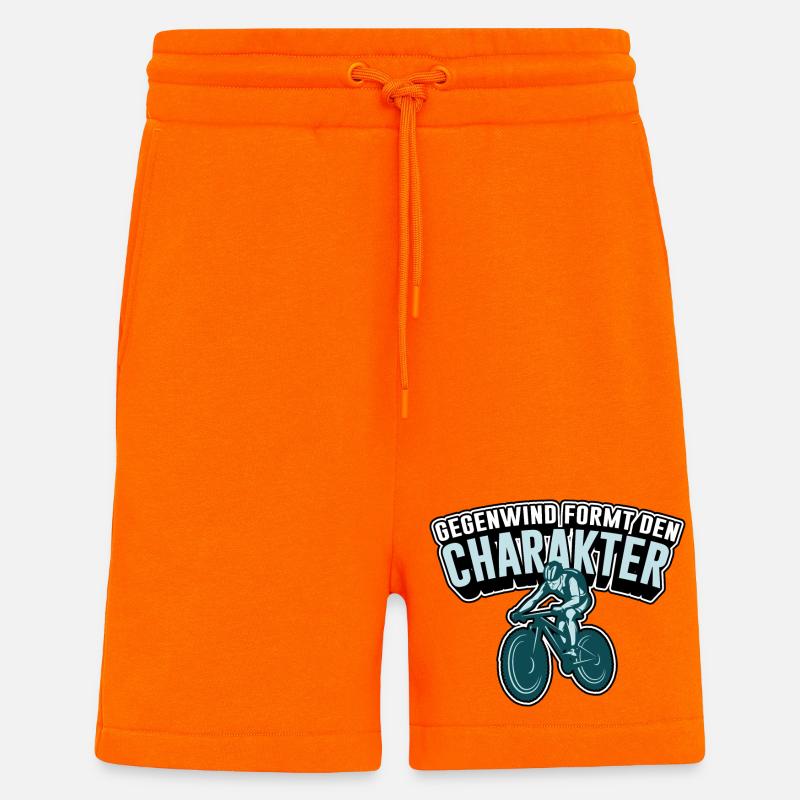 Gegenwind formt den Charakter - Shorts - made by SPREAD - SUNSET ORANGE