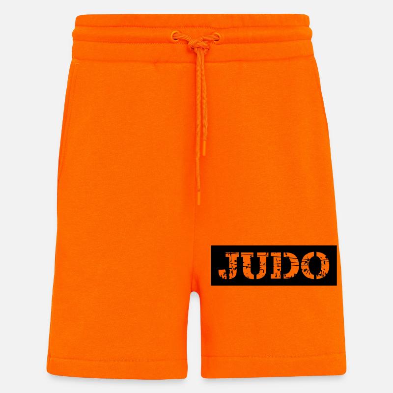 Judo - Short bio décontracté fabriqué en UE - SUNSET ORANGE