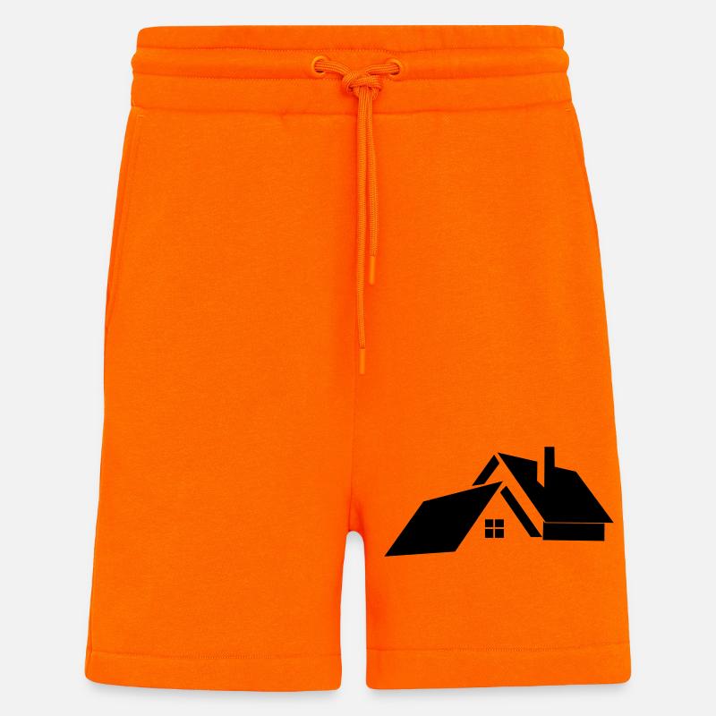 Logo für Haus oder Haus - Shorts - made by SPREAD - SUNSET ORANGE