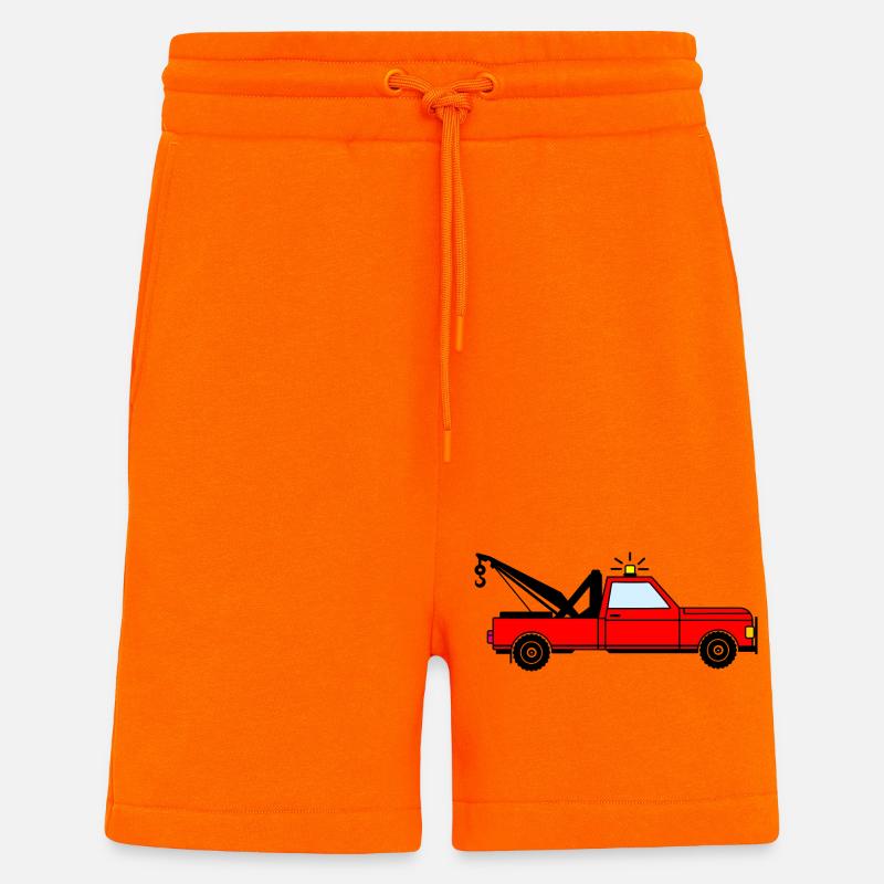 Abschleppwagen rot - Shorts - made by SPREAD - SUNSET ORANGE