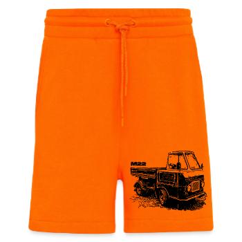 Multivoiture M22 - Short bio décontracté fabriqué en UE - SUNSET ORANGE - Devant
