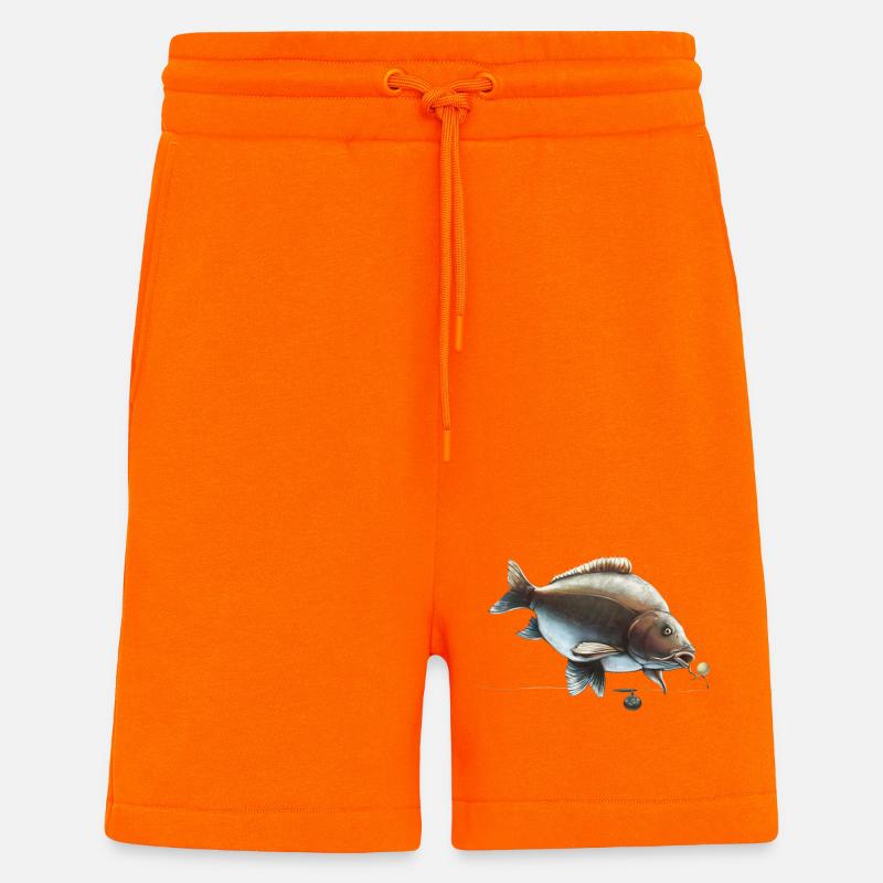 Spiegelkarpfen Ronnie Rig Angeldesign - Shorts - made by SPREAD - SUNSET ORANGE