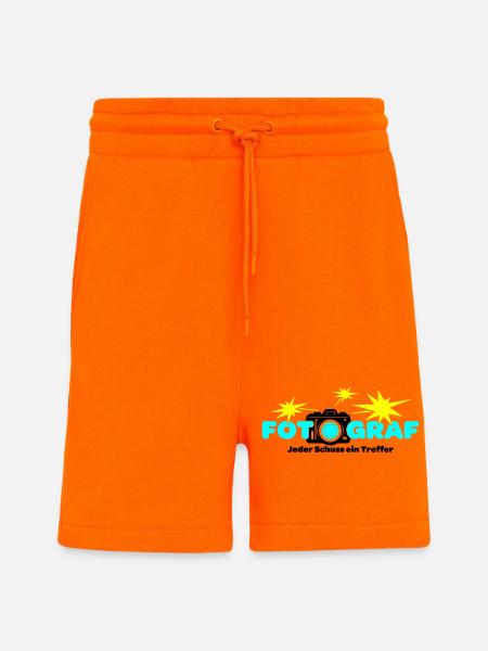 Fotograf Fotografin Fotokamera - Shorts - made by SPREAD - SUNSET ORANGE