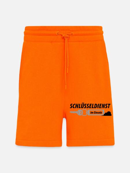 Schlüsseldienst im Einsatz - Shorts - made by SPREAD - SUNSET ORANGE