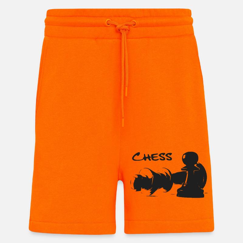Schach - Bauer und König - Shorts - made by SPREAD - SUNSET ORANGE