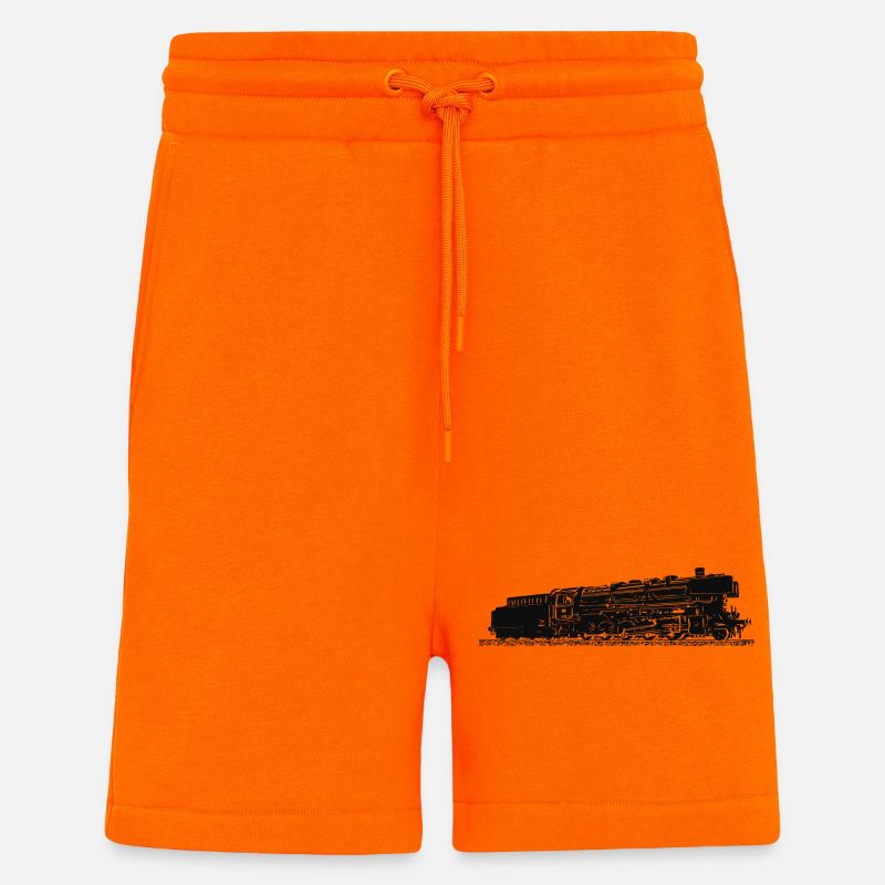 Dampflok 44 508 DB - Shorts - made by SPREAD - SUNSET ORANGE