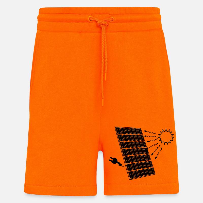 Sonnenkollektor mit Sonne - Shorts - made by SPREAD - SUNSET ORANGE