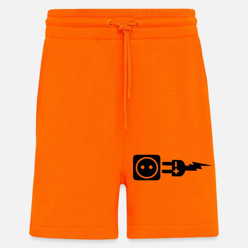 Plug plus and minus - Shorts - made by SPREAD - SUNSET ORANGE