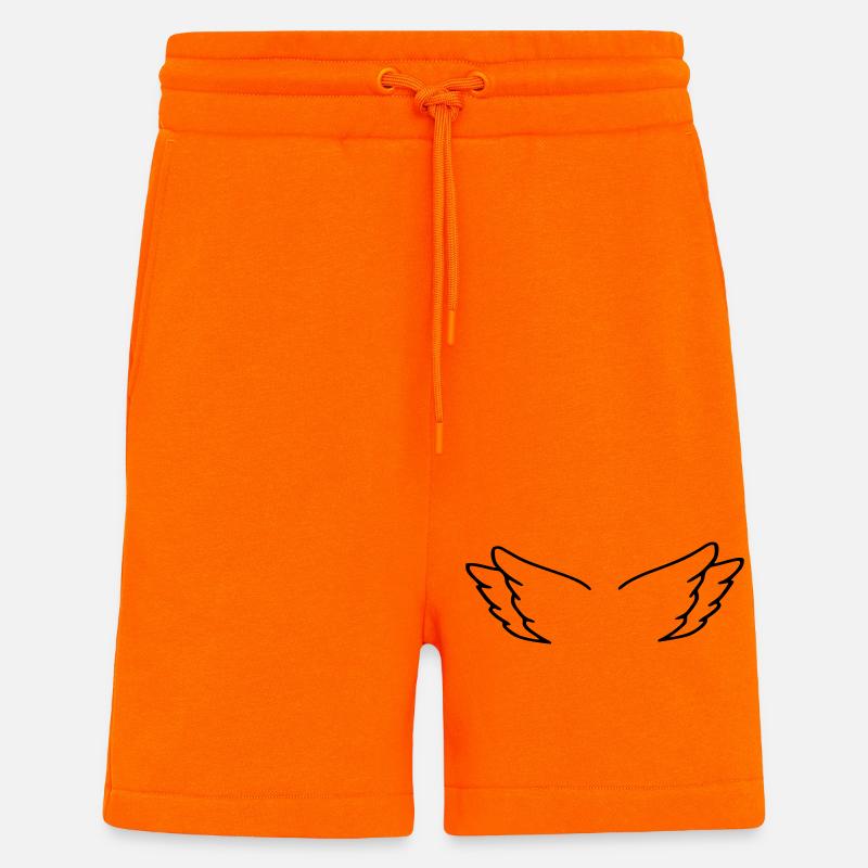 Ailes d’ange - Short bio décontracté fabriqué en UE - SUNSET ORANGE