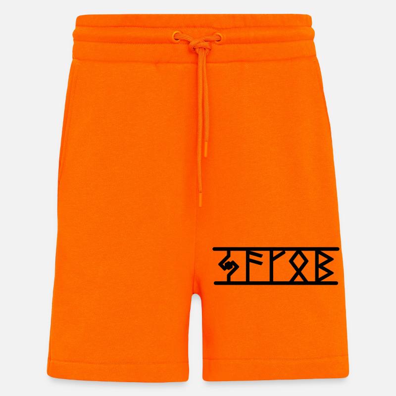 Jakob - Short bio décontracté fabriqué en UE - SUNSET ORANGE