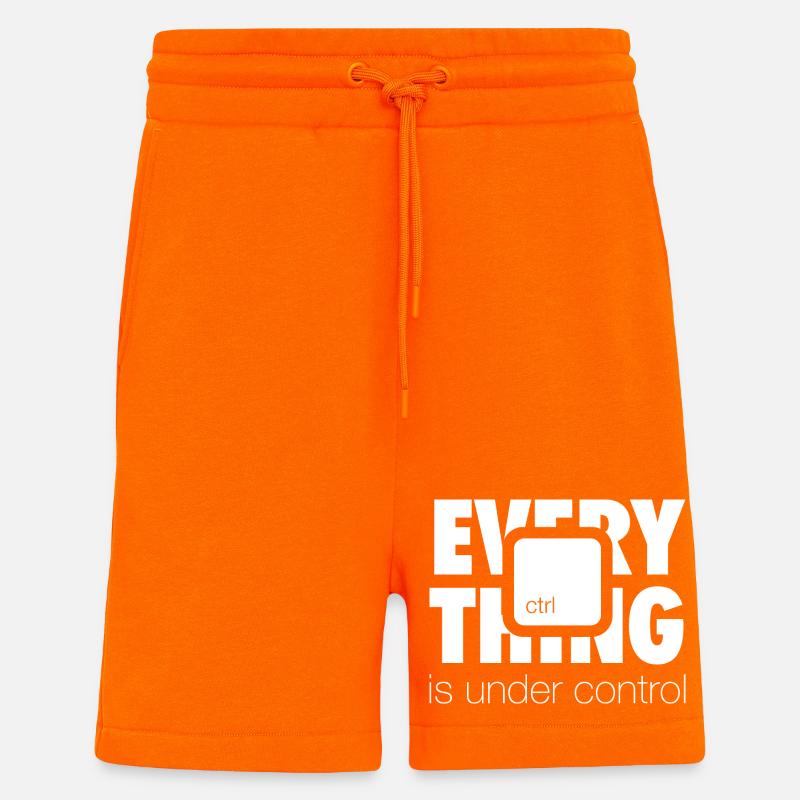 Under ctrl (dark) - Shorts - made by SPREAD - SUNSET ORANGE