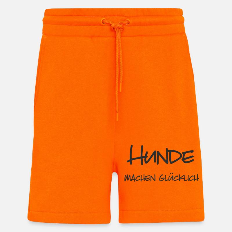 Hunde machen glücklich - Shorts - made by SPREAD - SUNSET ORANGE