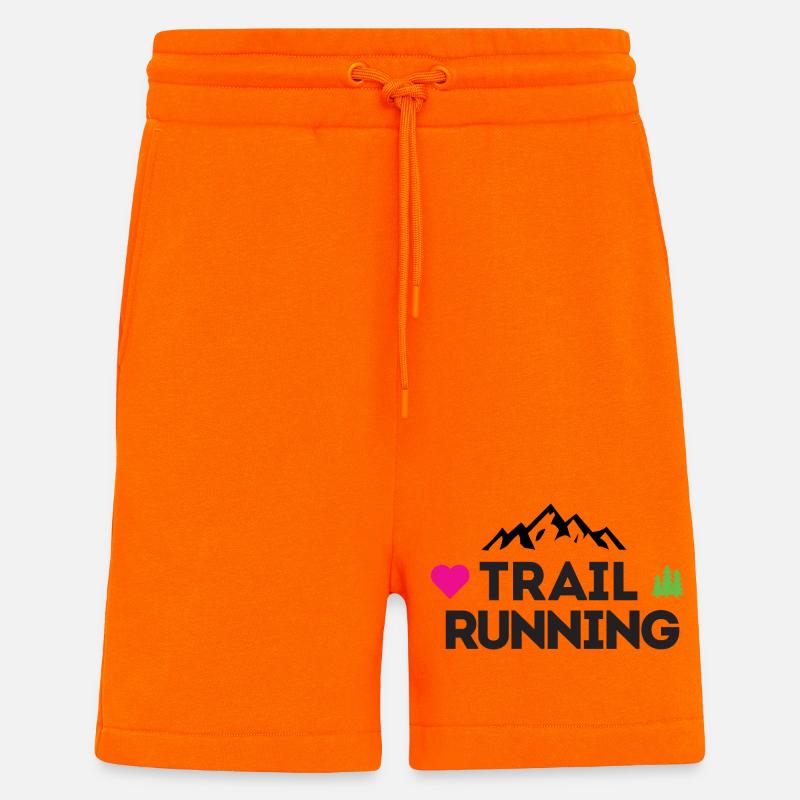 Ich liebe Trailrunning - Shorts - made by SPREAD - SUNSET ORANGE