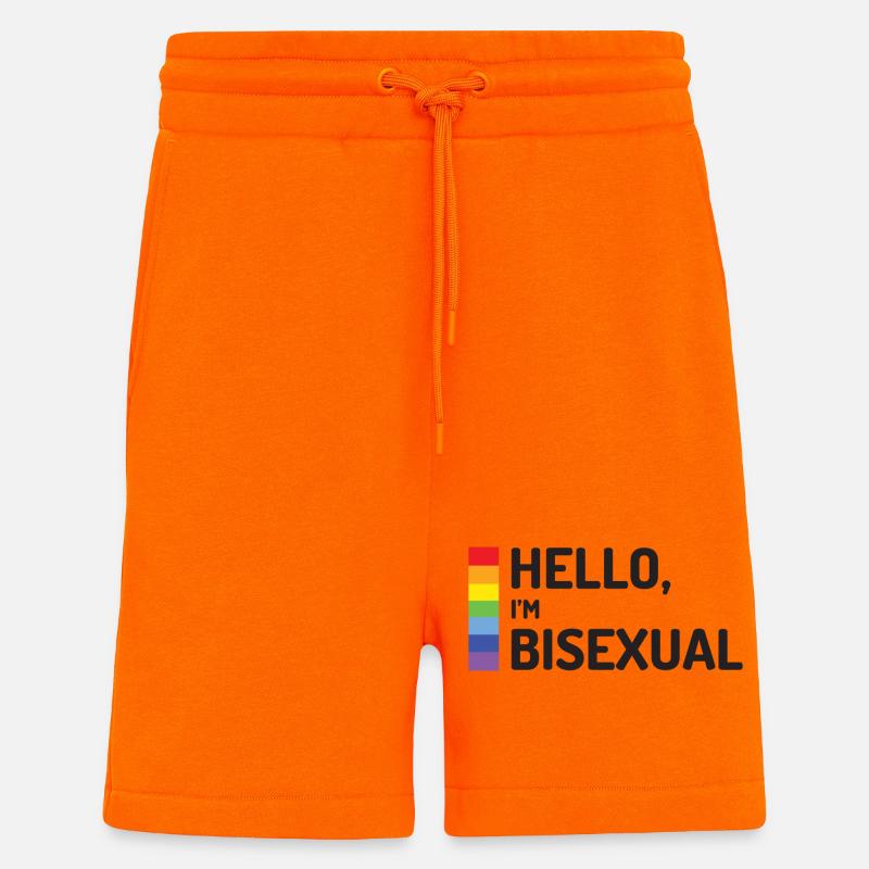 Hallo, ich bin bisexuell - Shorts - made by SPREAD - SUNSET ORANGE