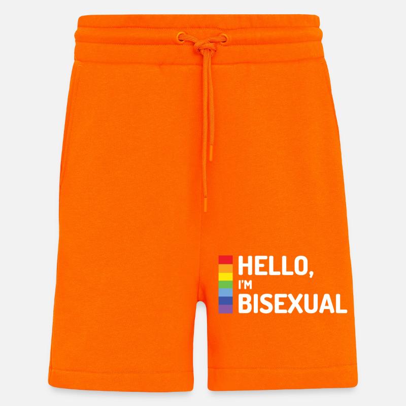 Hallo, ich bin bisexuell - Shorts - made by SPREAD - SUNSET ORANGE