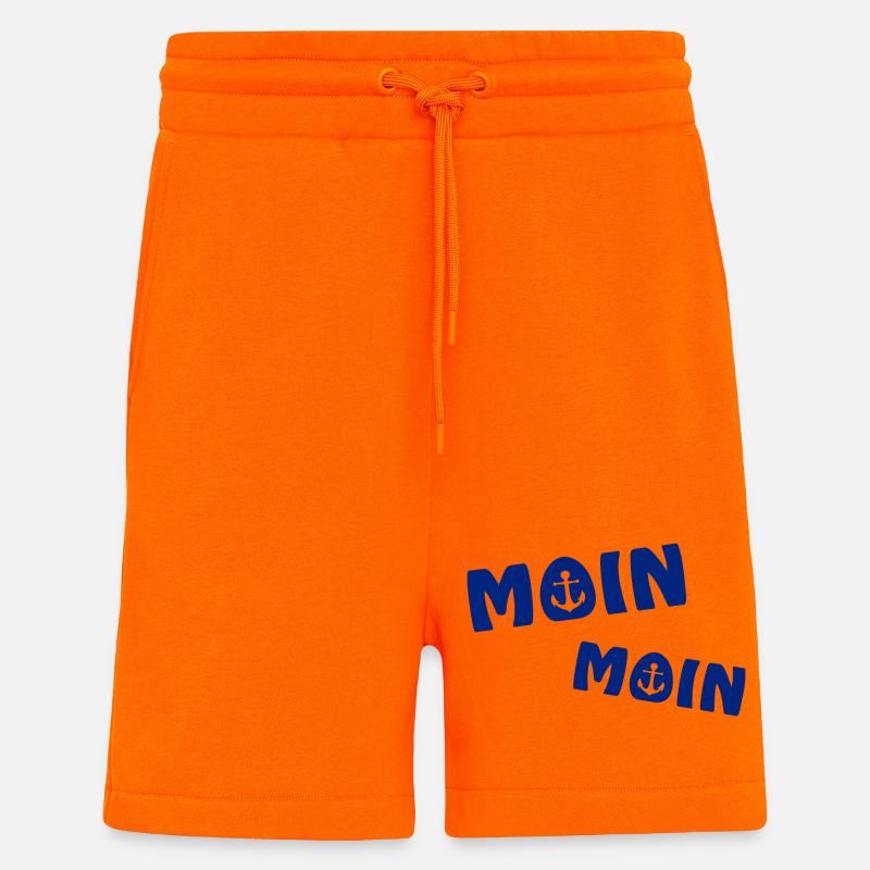 Moin Moin mit Anker - Shorts - made by SPREAD - SUNSET ORANGE
