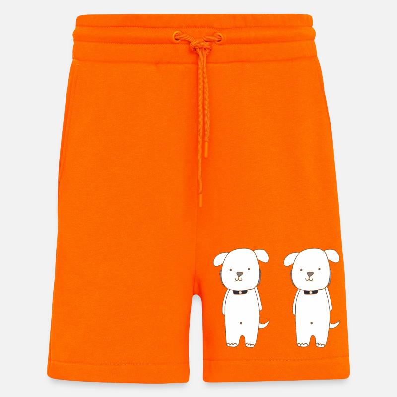 hunde brüder - Shorts - made by SPREAD - SUNSET ORANGE
